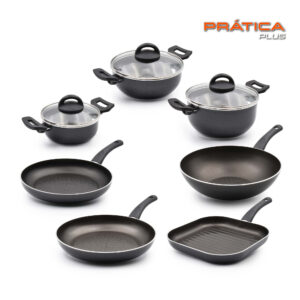 Trem Cozinha Indução 7 Peças Prática Plus