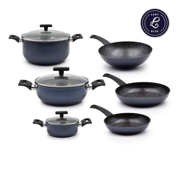 Trem Cozinha Indução 6 Peças Lady Blue F.I.T.