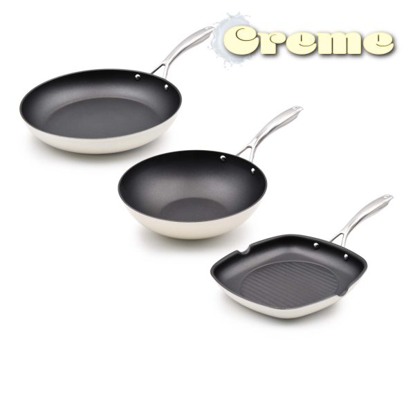 Conjunto Indução 3 peças Creme